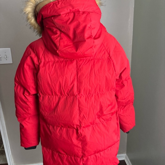 OROLAY Red Hooded Puffer Coat - Picture 6 of 7